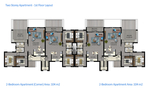 2 schlafzimmer das Penthouse 
zum verkauf in Girne 