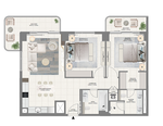2 bedroom Apartment for sale in Mina Rashid