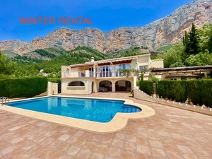 Villa for winter rental Javea Montgo