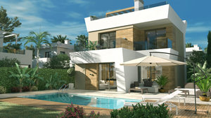 Spectacular 3 bed 3 bath New Build Villas with pool in Quesada