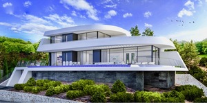New build villa for sale in Javea Port with sea views