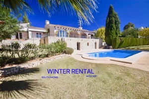 South facing winter rental Javea Montgo.
