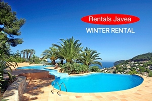 Luxury private villa with sea views for winter rental in Javea.