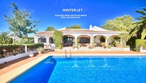 Villa for winter rental in Javea La Lluca.