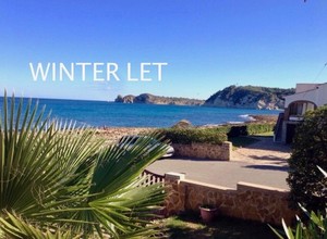 Frontline villa for winter rental Javea Arenal.