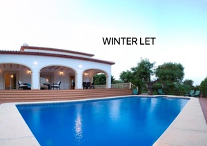 3 bedroom villa for winter rental Javea.