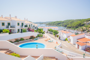 2 bedroom apartment with views over Addaia port in Menorca