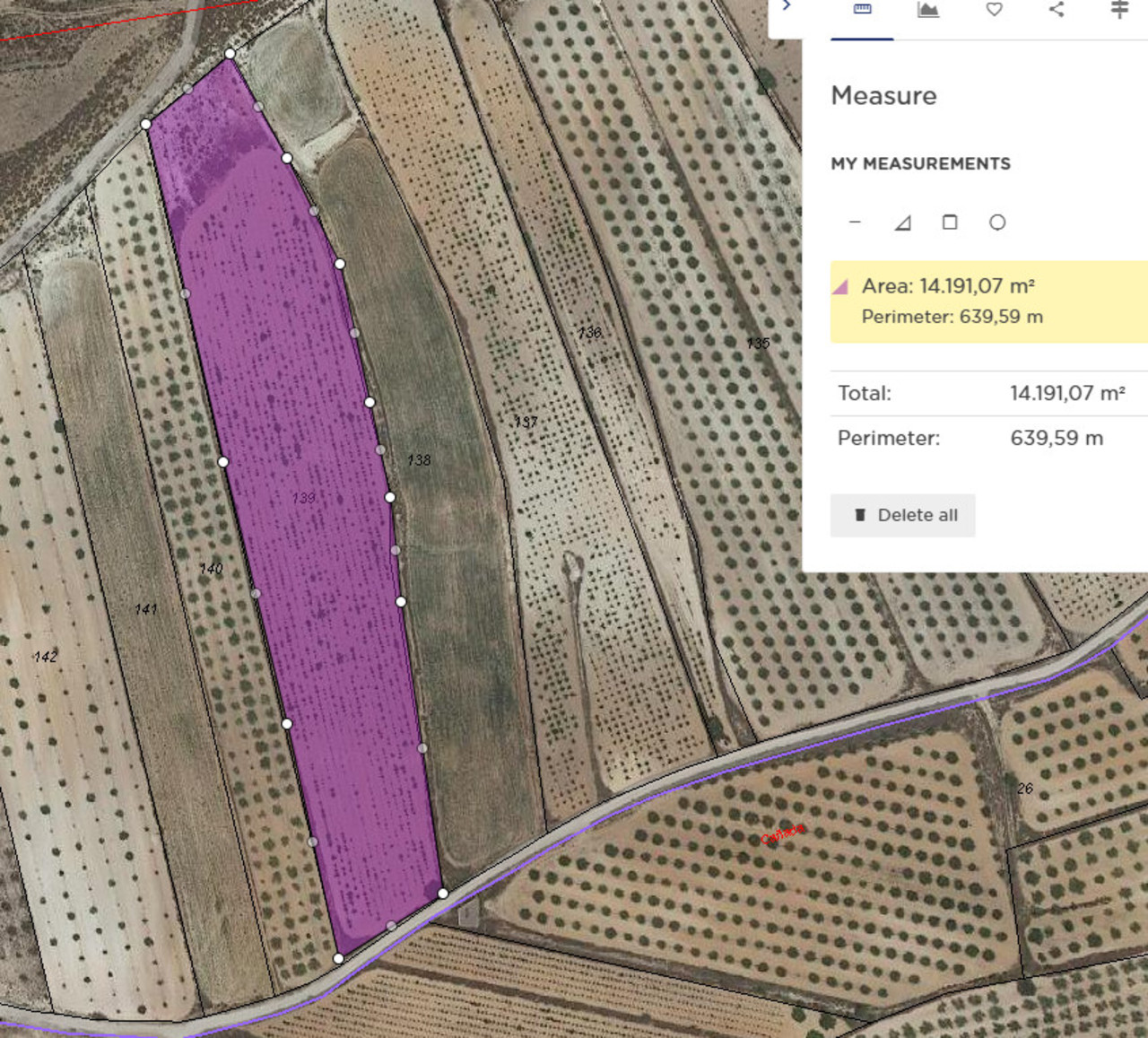 Plot for sale in Pinoso