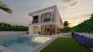 4 bed - 5 bath villa on 2 floors ( possible basement )