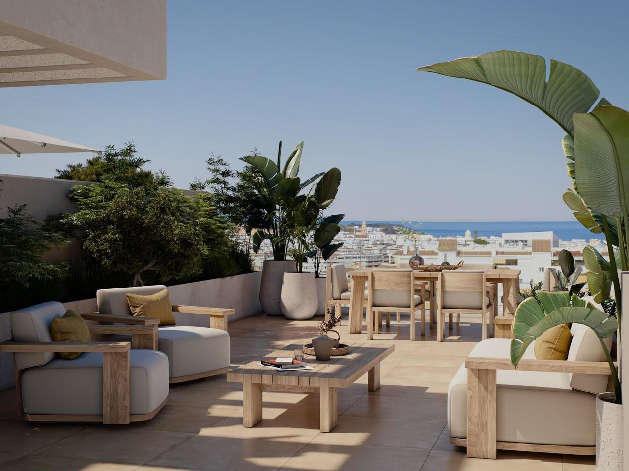 2 schlafzimmer das Penthouse 
zum verkauf in Estepona
