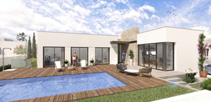 New villas with 3 bedrooms, basement and private pool in Santa Rosalia